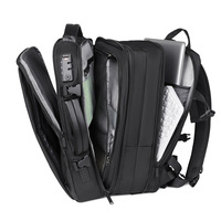 Sac à dos scolaire en polyester multi-couches de 16 pouces, durable, décontracté, extensible, imperméable, avec port USB et fermeture éclair de séparation sec/humide, vente en gros