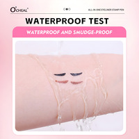 Eyeliner liquide en forme de cœur à double embout, waterproof, longue tenue, anti-bavures, marque privée, vente en gros en vrac