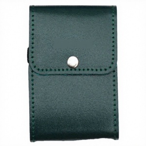 Leather Hand-stitched Snap-Flap <b>Playing</b> <b>Card</b> Storage Case & Pouch Portable - Product Image 3