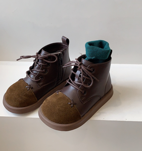 Botas para Bebés y Niños Pequeños, Botas Cortas hasta el Tobillo, Botas Escolares para Niños, Zapatos Marrones para Bebés - Product Image 2