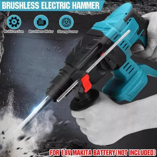 18V Cordless Rotary Drill Power Hammer Drills Body Only Brushless Hammer