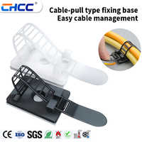 Support de câble en plastique résistant aux UV, auto-ajustable, sans perçage, installation rapide, organisateur de câbles pour la gestion des fils