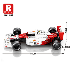 Reobrix 11039 1:<span class=keywords><strong>8</strong></span> MCL MP4 <span class=keywords><strong>F1</strong></span> Voiture de course, ensemble de blocs de construction de 2800 pièces, moteur V12 visible, liaison réelle, carrosserie amovible - Product Image 3