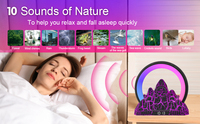 Lampe LED Coucher de Soleil à Effet Fissures Volcaniques, Chargeur Sans Fil 15W, Radio et Lumière Intelligente pour la Maison - Nouveauté Tendance