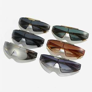 Gafas de Sol de Moda 2025 para Hombre, Estilo Y2K Punk, Protección UV400, Lentes de una Pieza sin Montura, Gafas Deportivas para Mujer - Product Image 6