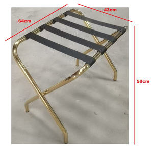 Portaequipajes Plegable Moderno de Acero Inoxidable Cromado para Hoteles, Capacidad de Carga de 100-150 Libras, Muebles Comerciales Duraderos - Product Image 3