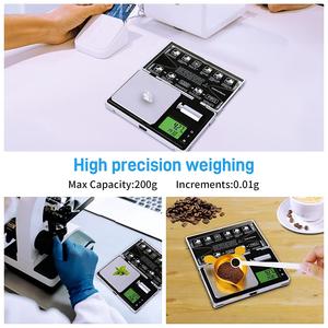 Легко носить с собой небольшие цифровые карманные весы 200 г x 0,01 г Грамм мини ювелирные изделия весы - Product Image 6