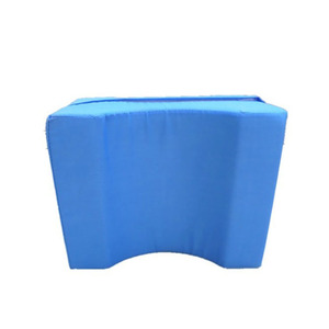 Coussin de soutien pour les jambes 25x19x15cm en éponge douce bleue pour l'élévation des jambes, massage santé, unisexe - Product Image 2