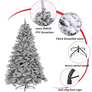 Vente en gros 6ft 7ft 8ft 9ft 10ft 12ft Neige Arbres <span class=keywords><strong>de</strong></span> Noël PE PVC <span class=keywords><strong>Grand</strong></span> Arbre <span class=keywords><strong>de</strong></span> Noël vert artificiel - Product Image 4