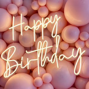 Enseigne néon personnalisée Joyeux <span class=keywords><strong>Anniversaire</strong></span>, lettres lumineuses LED électroniques pour fête, bar, maison, décoration d'événements, lumière néon - Product Image 1