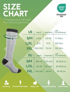 Calcetines de compresión suaves de bambú, calcetines de compresión cómodos con logotipo personalizado antideslizante para enfermeras - Product Image 6