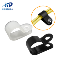 Serre-câbles en plastique nylon blanc de type R 3/16 "1/4" 3/8 "1/2" 3/4 "1" attaches en P pour conduit de câble