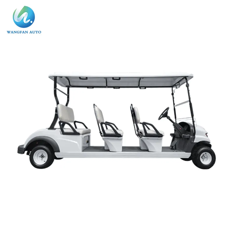 Carrito de golf chino, 3 filas de 6 asientos, carrito de golf eléctrico, coche turístico, coche turístico, coche de recepción de Hotel a la venta