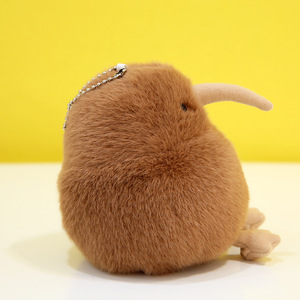 Série d'oiseaux en peluche simulés en fibre de polyester douce, 3D, lumineux, porte-clés, ornements, moineau, tourterelle, anniversaire - Product Image 4