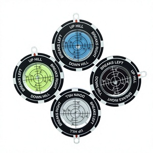 Jauge de niveau de golf 40,5x5 multicolore portable avec oreillettes pour golfeurs - Product Image 1