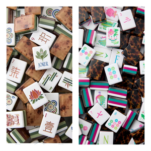 Nouveauté dimanche : Tuiles Lola Bamboo 1 Navy, en marron, pour rangement, Cheeky Gifts, colorées, Cowgirl, Fish, Tiger, Clear, Dandy, Mahjong, Pink - Product Image 2