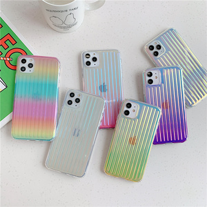 Custodia Rigida Olografica per <span class=keywords><strong>iPhone</strong></span> 17, Elegante per Ragazze, Blu <span class=keywords><strong>Arcobaleno</strong></span> Laser Olografico per <span class=keywords><strong>iPhone</strong></span> 15 16, <span class=keywords><strong>Cover</strong></span> per Telefono con Gradiente - Product Image 3