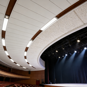 แผ่นซับเสียงใยหินร็อควูล แผ่นฝ้าเพดานอะคูสติก ทนไฟ สำหรับโครงการฝ้าเพดานภายในห้องสมุด - Product Image 5