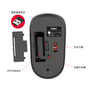 Ratón Inalámbrico Recargable T17 al Mejor Precio, Modos Duales 2.4G USB, Ratón Silencioso para Computadora, Laptop, Tablet, Macbook - Product Image 3