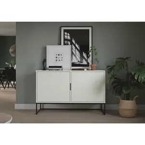 NOVA Sideboard prasmanan pernis furnitur Sideboard ekstra panjang dan Credenzas untuk penyimpanan untuk apartemen