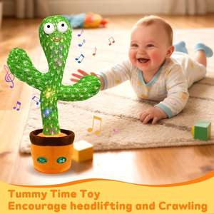 Hunfur Interactive <b>Dancing</b> & Talking Cactus Toy 36-Months 3 Years Funny Musical Record Repeat Baby Soothing <b>Gift</b> - Product Image 3