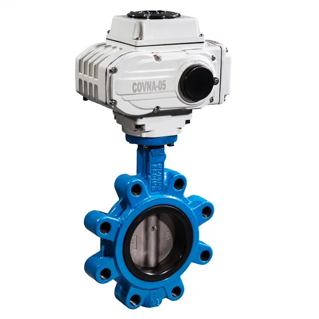 COVNA 4-20ma EPDM Electric Actuated Valve 2 Inch 3Inch 4Inch Cast Iron Water high performance Motorized Butterfly Valve