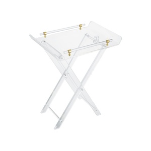 Bandeja <span class=keywords><strong>de</strong></span> TV, mesa <span class=keywords><strong>de</strong></span> servicio <span class=keywords><strong>de</strong></span> cocina plegable <span class=keywords><strong>de</strong></span> acrílico, mesas para comer aperitivos, mesa auxiliar para sala <span class=keywords><strong>de</strong></span> estar, muebles plegables - Product Image 6