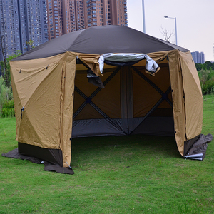 Grande tente yourte en tissu Oxford pour 8 à 10 personnes, imperméable, pour le camping familial, les événements en plein air - Product Image 1