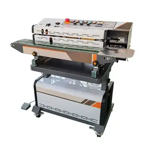 heat seal tea bag machine channel heat sealing machine mylar bag sealing machine with date code