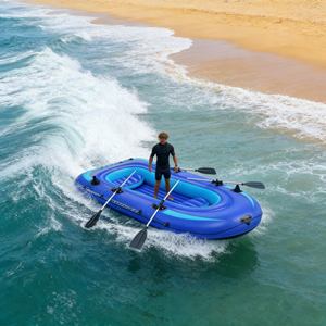 Kayak a Pedal <span class=keywords><strong>de</strong></span> Nuevo Diseño con Accionamiento <span class=keywords><strong>de</strong></span> Turbina Eficiente, Kayak <span class=keywords><strong>de</strong></span> <span class=keywords><strong>Pesca</strong></span> Inflable con Manos Libres para <span class=keywords><strong>Pesca</strong></span> <span class=keywords><strong>de</strong></span> Arrastre y Lanzamiento Profesional - Product Image 3