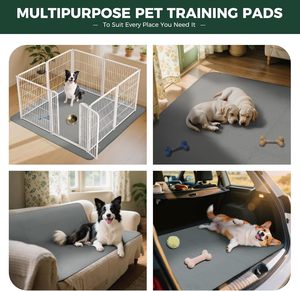 Protège-matelas absorbant 4 couches pour animaux de compagnie, lavable et imperméable, pour l'incontinence des enfants et des animaux - Product Image 4