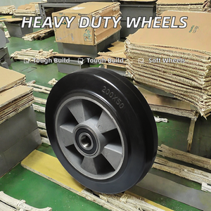 Guangdong Fabrication Heavy Duty 4 10 pouces Roues en caoutchouc 7 pouces Trolley <span class=keywords><strong>Wheel</strong></span> Noyau en aluminium de haute qualité 4 10 pouces - Product Image 2