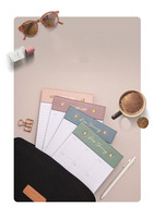 Carnet de notes imprimé personnalisé, planificateur hebdomadaire et quotidien, bloc-notes, liste de courses, bloc-notes
