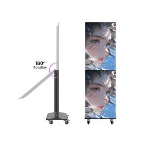 จอแสดงผล LED แบบพับได้เคลื่อนย้ายได้สำหรับโฆษณาในร่ม แสดงผลสีเต็มรูปแบบ เหมาะสำหรับห้างสรรพสินค้าและร้านค้า - Product Image 1