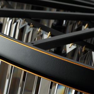 OEM all'ingrosso personalizzato fascia alta K9 <span class=keywords><strong>classico</strong></span> di lusso <span class=keywords><strong>moderno</strong></span> appeso soffitto ciondolo <span class=keywords><strong>lampadario</strong></span> di cristallo per Hotel Dinning soggiorno - Product Image 5