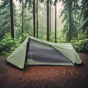 <span class=keywords><strong>Tente</strong></span> <span class=keywords><strong>tunnel</strong></span> étanche portable pour 2 personnes pour le camping en plein air poteaux en fibre de verre en aluminium coupe-vent en tissu de <span class=keywords><strong>coton</strong></span> - Product Image 6