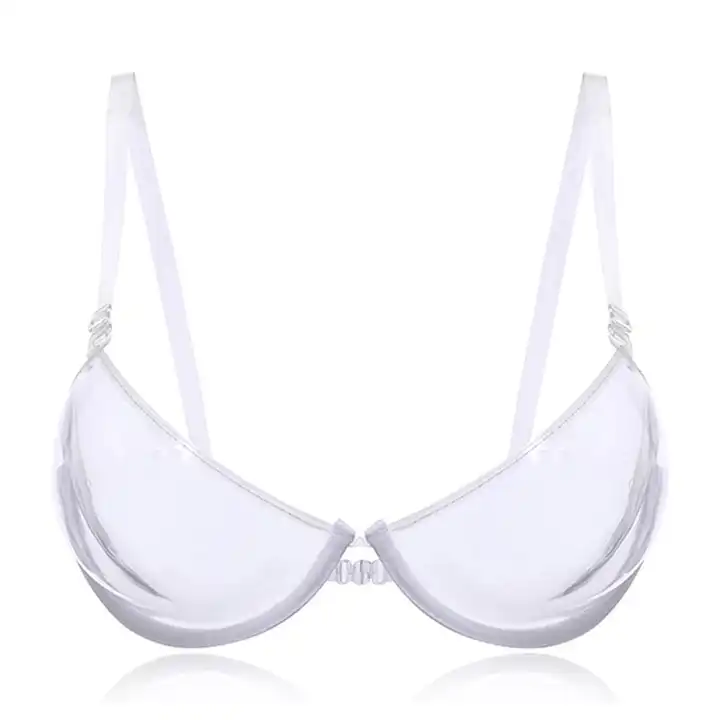 Women Transparent Clear Bra Invisible Push Up Underwear Lingerie