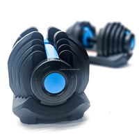 Haltères de fitness en gros 40 kg, haltères réglables en acier 90 lb personnalisés, ensembles d'haltères pour salle de sport