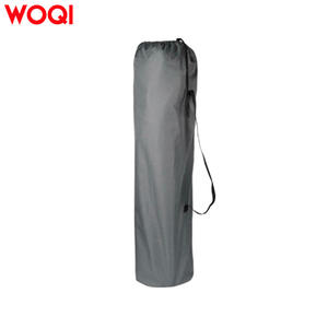 Chaise pliante portable Woqi grise pour extérieur et jardin avec porte-gobelet et sac de transport 53x50x93 cm - Product Image 1