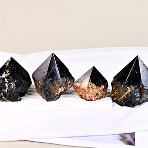 Groothandelsprijs Kristal Ruwe Toren Natuurlijke Reiki Steen Zwarte Toermalijn Half Gepolijst Punt Voor Genezing - Product Image 3