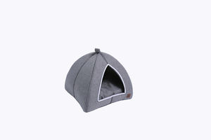 2024 Fabricante logotipo personalizado tela portátil lindos perros y gatos cueva iglú cama Arco Iris invierno Casa de mascotas para viajes en coche - Product Image 3