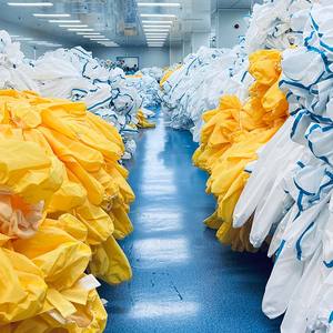 Fabricant Type 4B/5B Vêtements <span class=keywords><strong>de</strong></span> sécurité imperméables pour homme Combinaison <span class=keywords><strong>de</strong></span> protection chimique industrielle jetable - Product Image 4