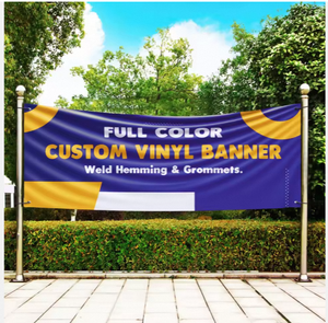 Pvc lưới biểu ngữ khuyến mại cờ tùy chỉnh in ấn lớn bên đường treo đục Vinyl biểu ngữ cho quảng cáo ngoài trời - Product Image 2