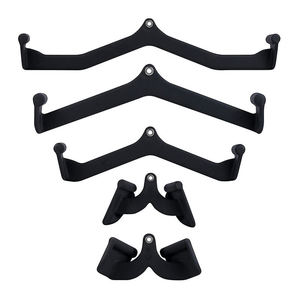 En stock : Accessoire barre de traction dorsale pour machine à câble, pour entraînement du dos, équipement de fitness pour salle de sport à domicile, en acier et caoutchouc - Product Image 1
