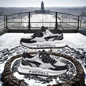 Chaussures décontractées haut de gamme pour hommes, idéales pour l'été et les adolescents, avec un nouveau design en maille et une semelle intérieure épaisse en PVC, tendance mode - Product Image 3