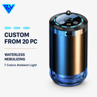 Nouveauté : diffuseur de parfum pour voiture personnalisé, lumière RGB 7 couleurs, atomiseur sans eau, senteurs personnalisées, désodorisant pour voiture