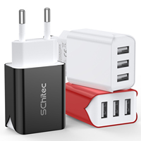 Chargeur rapide alimentation USB 5V 3.1A EU US adaptateur de prise chargeur mural de voyage convient au câble de données Micro USB charge de téléphone