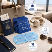 Compresse Chauffante Jetable Auto-chauffante pour Thérapie par Chaleur Humide, Patch Oculaire Anti-fatigue à la Vapeur avec Boîte Cadeau Personnalisée
