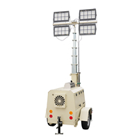 Tour d'éclairage mobile LED économique pour la construction routière, les sites miniers, les événements extérieurs et les travaux de nuit d'urgence
