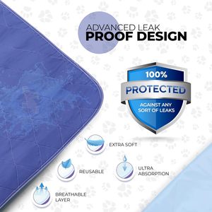 Tapis d'entraînement pour chiens réutilisable, écologique, anti-fuite, super absorbant, antidérapant et lavable pour l'intérieur - Product Image 4